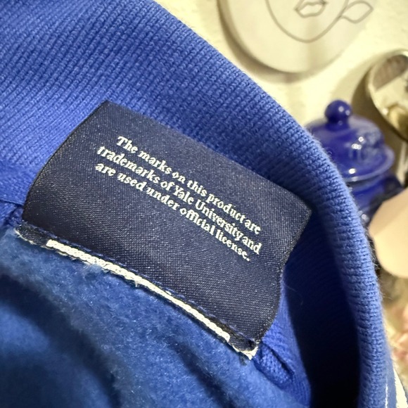 Licensed Yale University Letterman Varsity XL men's Jacket Royal Blue White logo - Picture 4 of 8